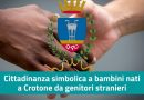Concessione della cittadinanza simbolica a bambini nati a Crotone da genitori stranieri