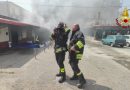 Crotone: Incendio Magazzini SS.106 Crotone