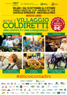 Coldiretti Calabria: l’agricoltura, l’agroalimentare calabrese al Villaggio Coldiretti da domani 30 settembre a Milano