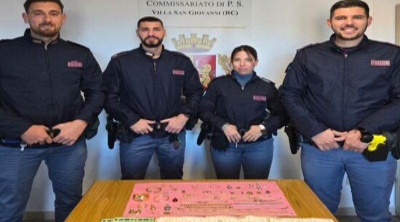 Fermato un 24enne napoletano per ricettazione a Villa San Giovanni