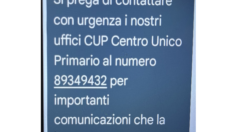 ASP Crotone: L’allerta non cessa, persistono le truffe telefoniche via SMS a danno dei cittadini ASP Crotone: L’allerta non cessa, persistono le truffe telefoniche via SMS a danno dei cittadini