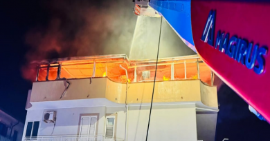 Incendio in un appartamento a Crotone: evacuazione precauzionale e un ferito trasportato in ospedale