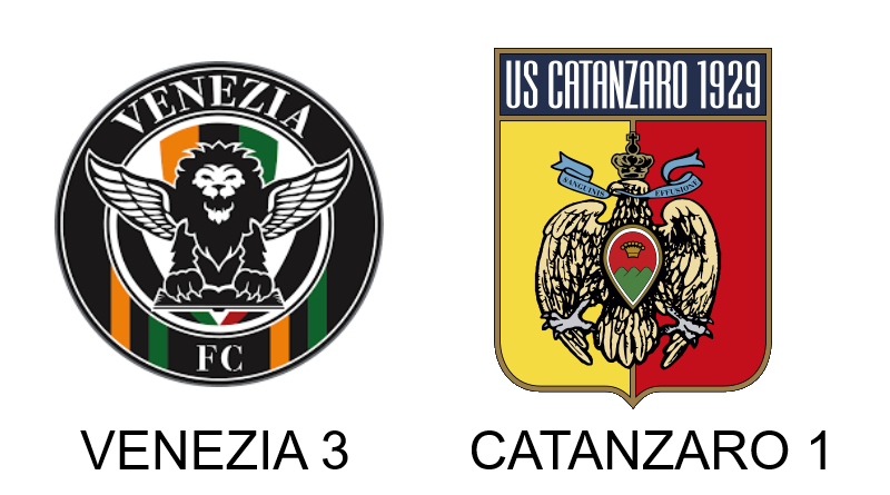Venezia batte Catanzaro 3-1 nel big match della ventesima giornata di Serie B, confermando la solidità dei lagunari Venezia batte Catanzaro 3-1 nel big match della ventesima giornata di Serie B, confermando la solidità dei lagunari