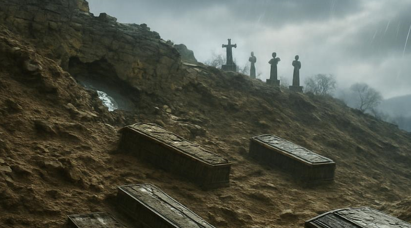 La furia del maltempo si abbatte su San Mauro Marchesato: crolla il cimitero, una ferita alla memoria della comunità