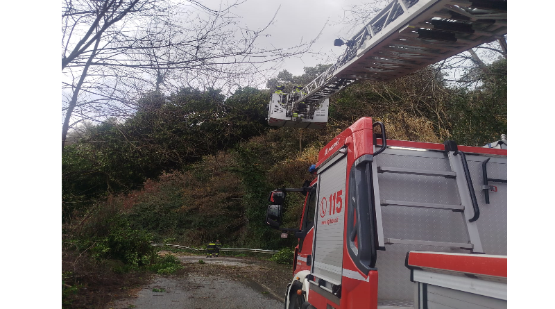 Maltempo nel Vibonese: oltre 40 interventi dei Vigili del Fuoco