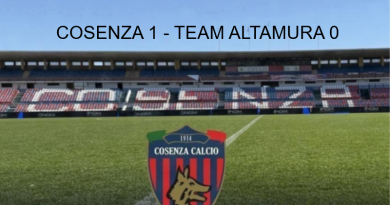 Beretta di testa lancia il Cosenza: 1-0 all’Altamura e terzo posto blindato