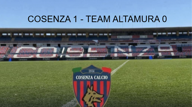 Beretta di testa lancia il Cosenza: 1-0 all’Altamura e terzo posto blindato Beretta di testa lancia il Cosenza: 1-0 all’Altamura e terzo posto blindato