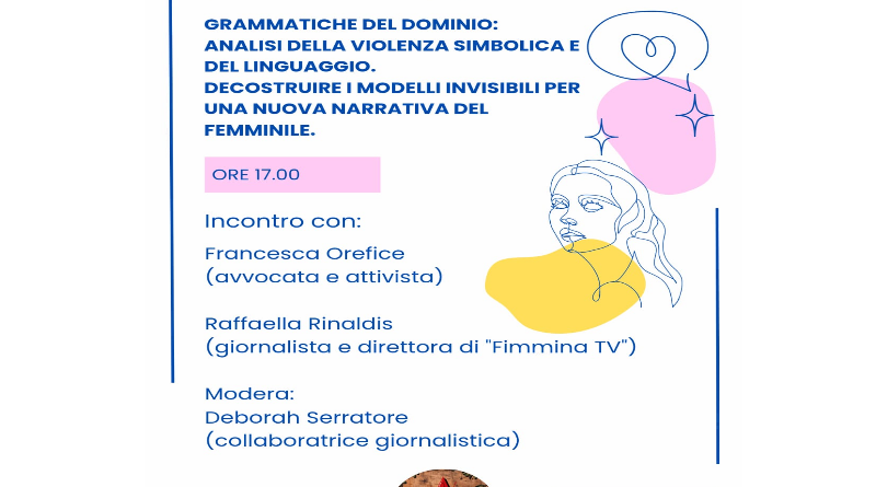 “Oltre i lividi”: a Palmi si discute di violenza simbolica e della narrazione del femminile – un dibattito per decostruire le “grammatiche del dominio”