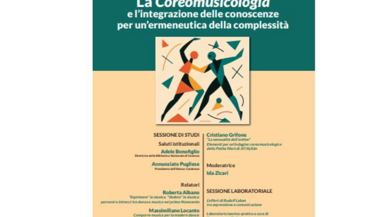 Coreomusicologia, a Cosenza un dialogo pionieristico tra danza e musica