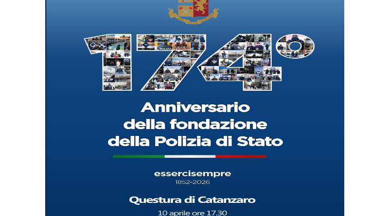 Lamezia Terme celebra i 174 anni della Polizia di Stato: cerimonia al Teatro Grandinetti e stand in Corso Giovanni Nicotera