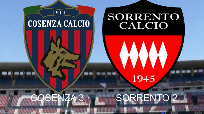 Cosenza, cuore e tre rigori: Sorrento piegato 3-2 in una rimonta folle