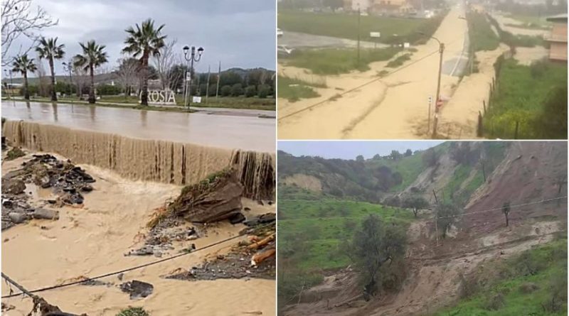 Maltempo sulla costa ionica cosentina, esonda il fiume Trionto: 80 evacuati a Crosia