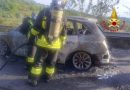 Tragedia sfiorata nel vibonese: Audi Q5 in fiamme, salvi i tre occupanti