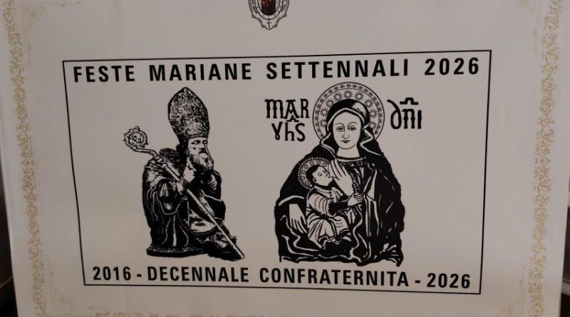 Fede e Tradizione: La Confraternita di Capocolonna celebra 10 anni con un timbro per i Festeggiamenti Settennali