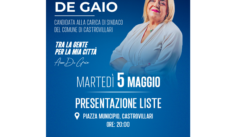 Elezioni a Castrovillari, Anna De Gaio scende in campo: “Tra la gente, per la mia città”