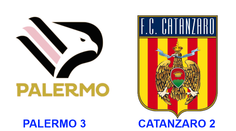 Palermo, rimonta da urlo: Catanzaro piegato 3-2 al Barbera in un finale al cardiopalma