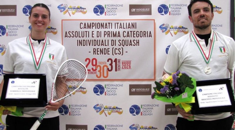 Rende Incorona i Suoi Sovrani: Farneti e Tartarone Firmano gli Assoluti di Squash