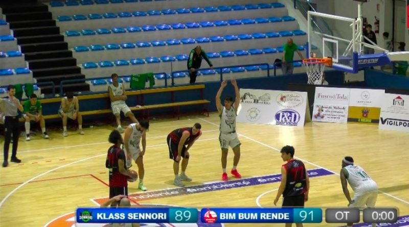 La Bim Bum Basket Rende mette la firma su una vittoria pesantissima