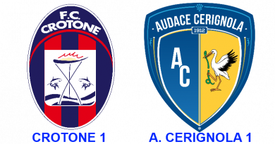 Crotone, basta il pari: 1-1 con il Cerignola e il sogno playoff continua