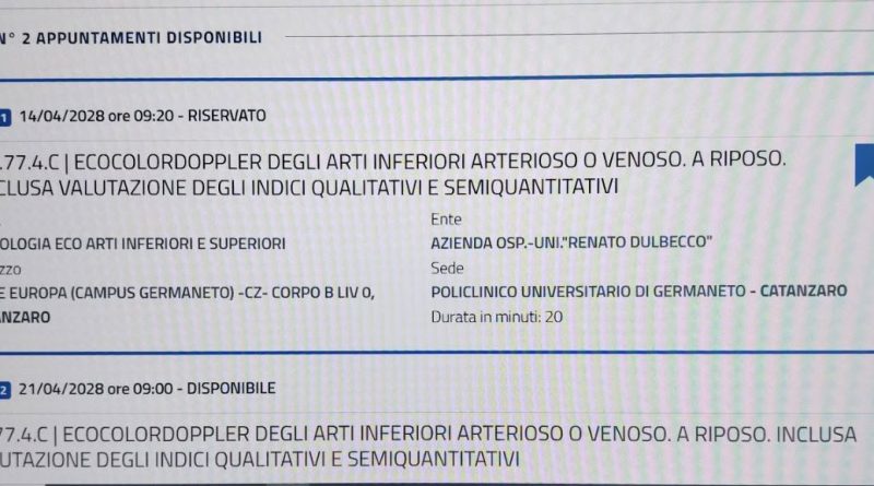 Sanità: Liste d’attesa in Calabria, la denuncia della Tazzina della Legalità: «Non resteremo più in silenzio»