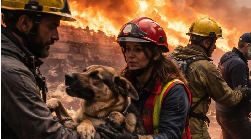 Inferno di fuoco nella zona industriale di Vibo Valentia: scatta la catena umana per salvare i cani del rifugio Argo