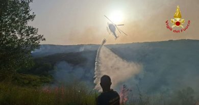 Emergenza roghi nel Vibonese: oltre trenta interventi in dodici ore. Paura a Crotone per l’incendio di un climatizzatore