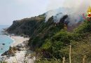 Vibo Valentia, vasto incendio a Zambrone: traffico ferroviario sospeso e intervento dei Vigili del Fuoco