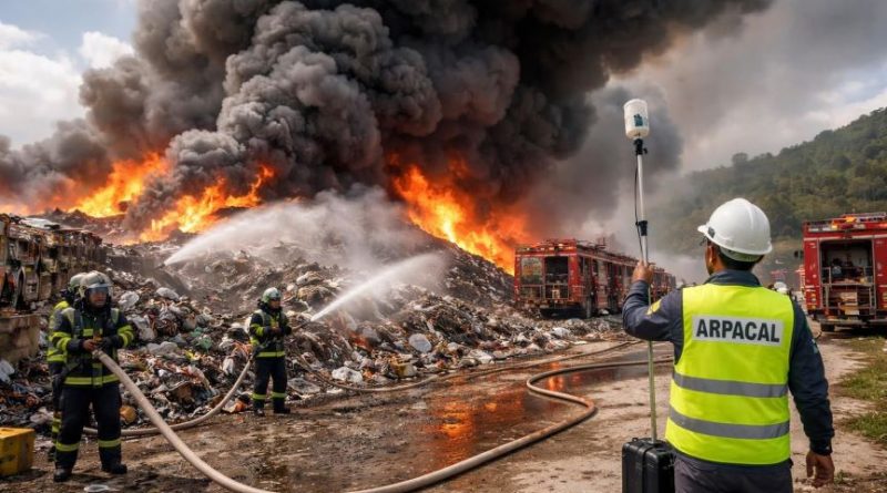 Fiamme a Palmi: domato l’incendio alla Poly2Oil, ora si teme per l’aria