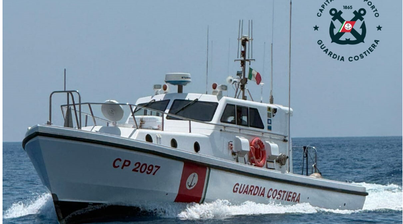 Paura a Caminia: cinque diportisti in avaria salvati dalla Guardia Costiera