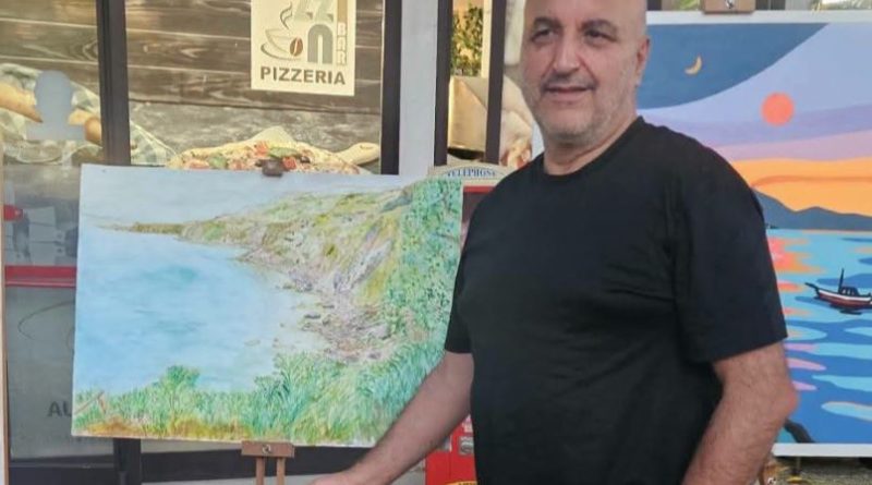 La Palmi perduta rinasce nei colori di Giuseppe Cricrì: l’arte dell’acquerello incontra l’intelligenza artificiale