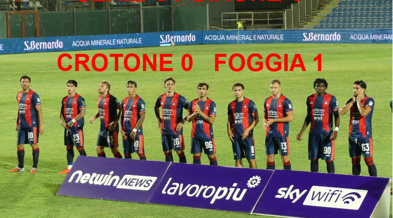 Falsa partenza per il Crotone: il Foggia passa allo Scida (0-1). Salita subito ripida per i rossoblù