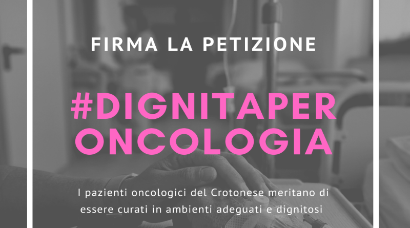 Sanità a Crotone, al via la petizione “Dignità per Oncologia” su Change.org: mobilitazione per un polo unico all’ospedale San Giovanni di Dio