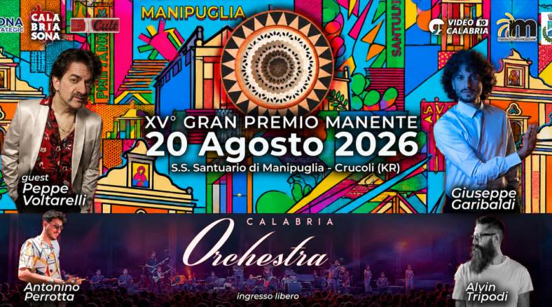 Il Gran Premio Manente compie 15 anni: a Crucoli una serata tra musica, social e identità calabrese