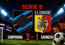Beffa al Ferraris: il Catanzaro spreca e regala la rimonta alla Sampdoria (2-1)