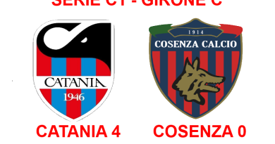 Catania travolgente al “massimino”: Cosenza al tappeto con un poker d’autore
