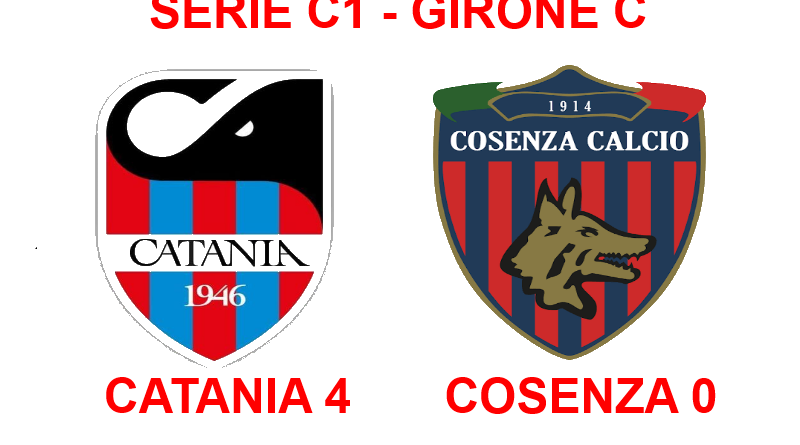 Catania travolgente al “massimino”: Cosenza al tappeto con un poker d’autore