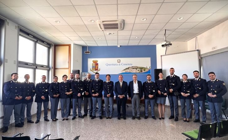 Sicurezza, rinforzi in arrivo nella provincia di Cosenza: il Questore Borelli accoglie 35 nuovi agenti
