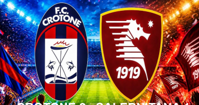 Crotone impresa allo Scida: in dieci per un’ora, i rossoblù piegano la Salernitana 2-1