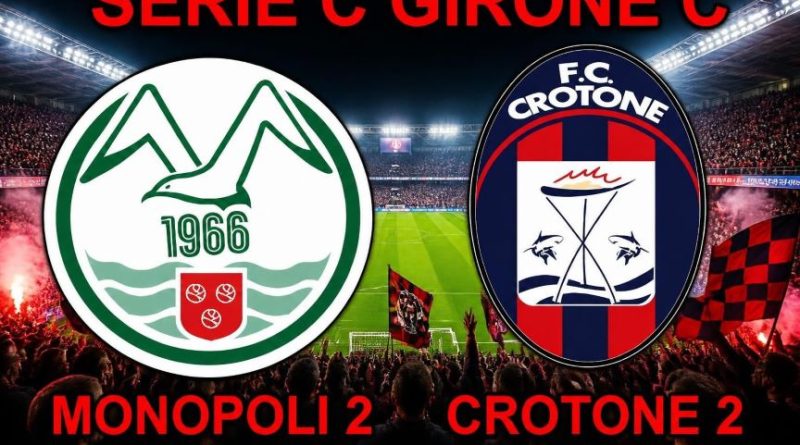 Il Crotone spreca, il Monopoli non molla mai: a Bari è un 2-2 di fuoco e rimpianti