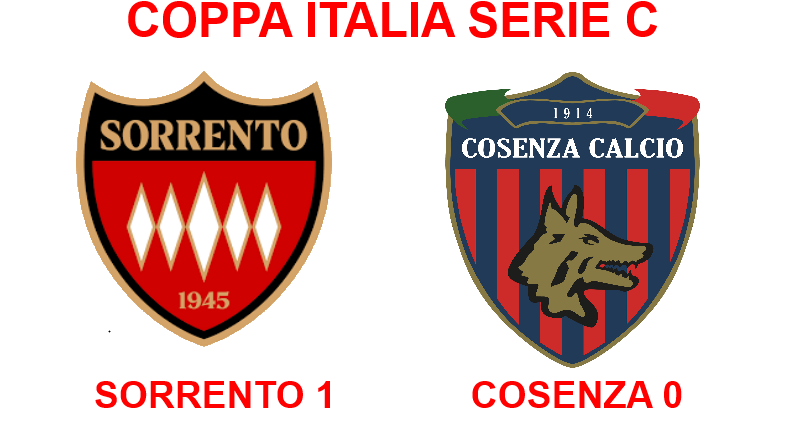 Coppa Italia SERIE C – Il Sorrento vola agli ottavi, Cosenza condannato da un autogol