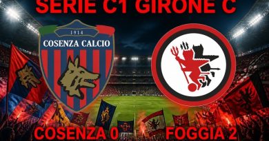 Cosenza-Foggia finisce 0-2: rossoneri col vento in poppa, per i lupi è notte fonda