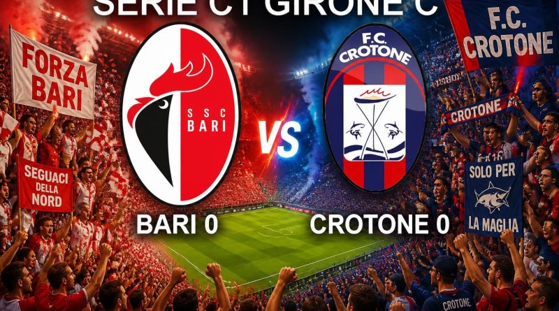 Crotone da applausi al San Nicola: dominio sfiorato, il Bari va a casa con un punto.