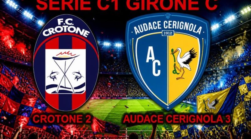 L’Audace Cerignola espugna lo Scida: Crotone battuto 2- 3