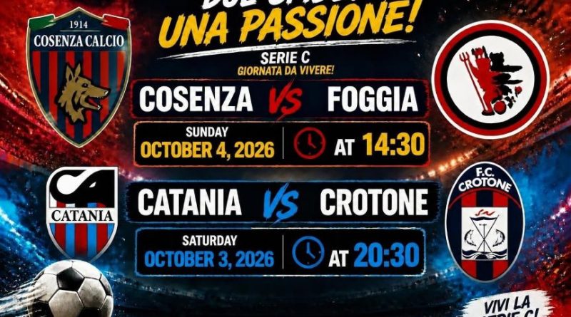 Serie C, l’ottavo turno vale già un pezzo di futuro: Cosenza e Crotone al bivio della svolta
