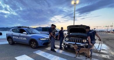 Villa San Giovanni, fermato agli imbarchi con un chilo di cocaina: incastrato dal fiuto del cane Pablo